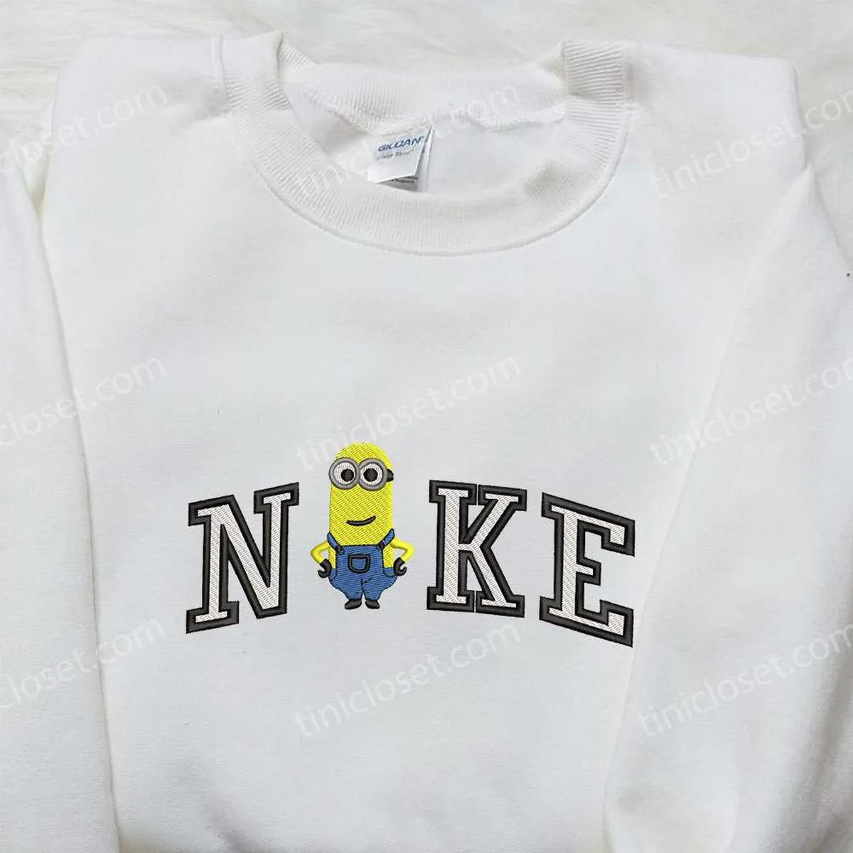 nike x kevin minion embroidered shirt minion movie embroidered shirt nike inspired embroidered shirt iflhk