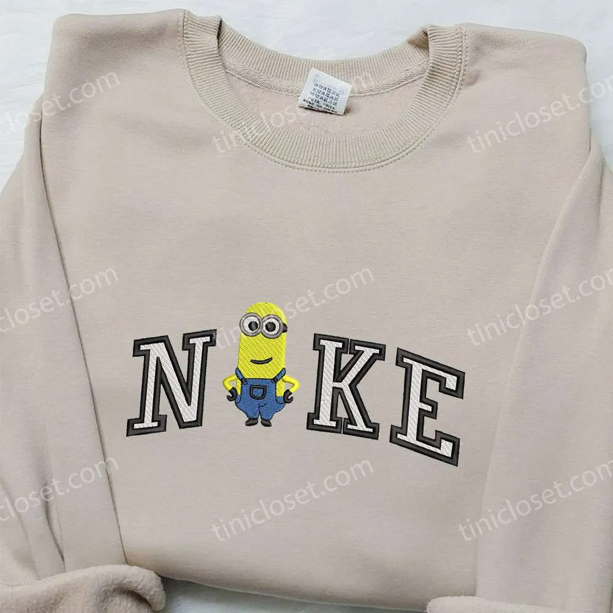 nike x kevin minion embroidered shirt minion movie embroidered shirt nike inspired embroidered shirt