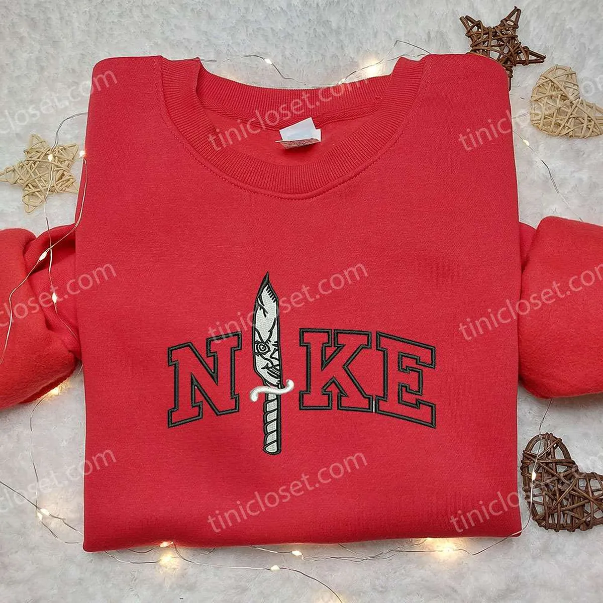 nike x knife chucky embroidered shirt halloween embroidered shirt nike inspired embroidered shirt roz8j