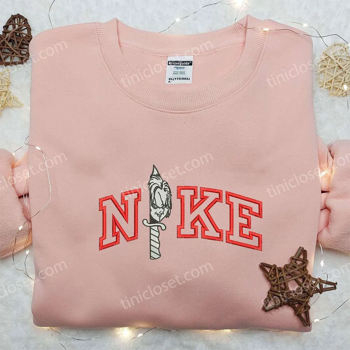 nike x knife chucky embroidered shirt halloween embroidered shirt nike inspired embroidered shirt su3hz
