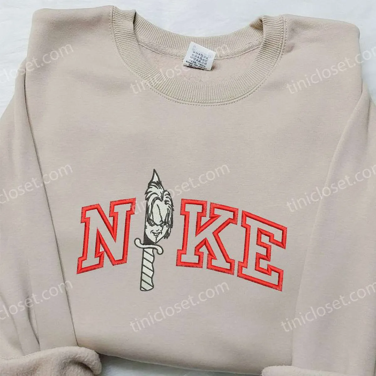 nike x knife chucky embroidered shirt halloween embroidered shirt nike inspired embroidered shirt wrdpg
