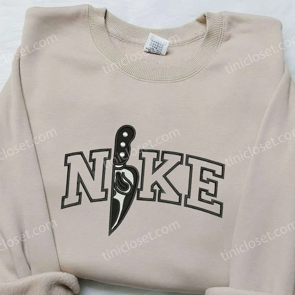 nike x knife embroidered shirt halloween embroidered shirt nike inspired embroidered shirt pshto