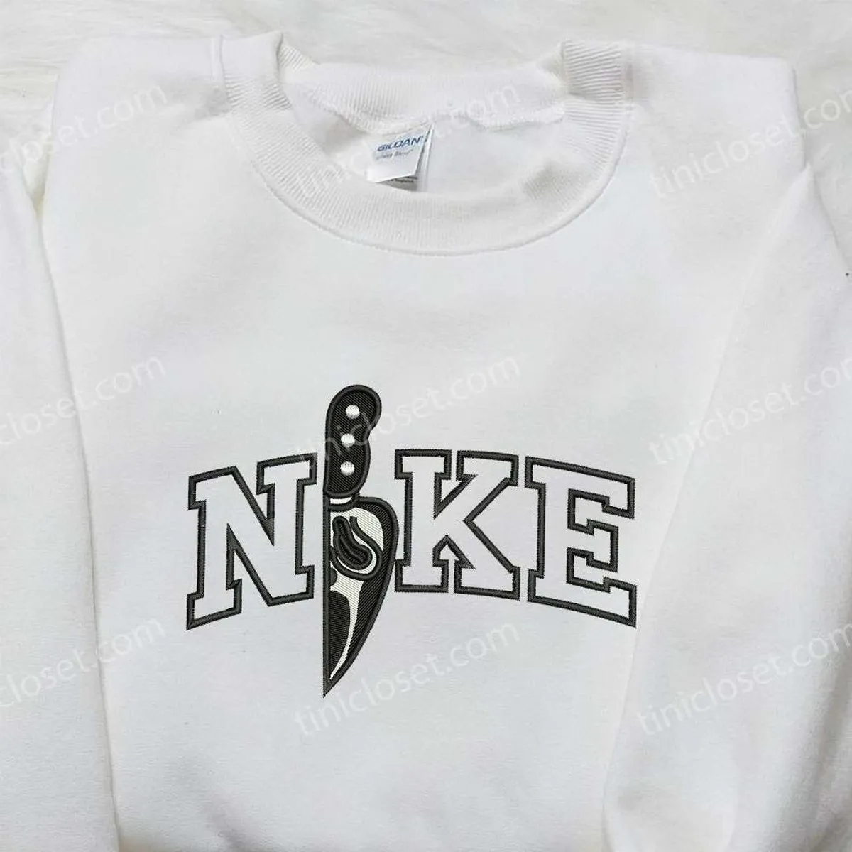 nike x knife embroidered shirt halloween embroidered shirt nike inspired embroidered shirt ukg9d