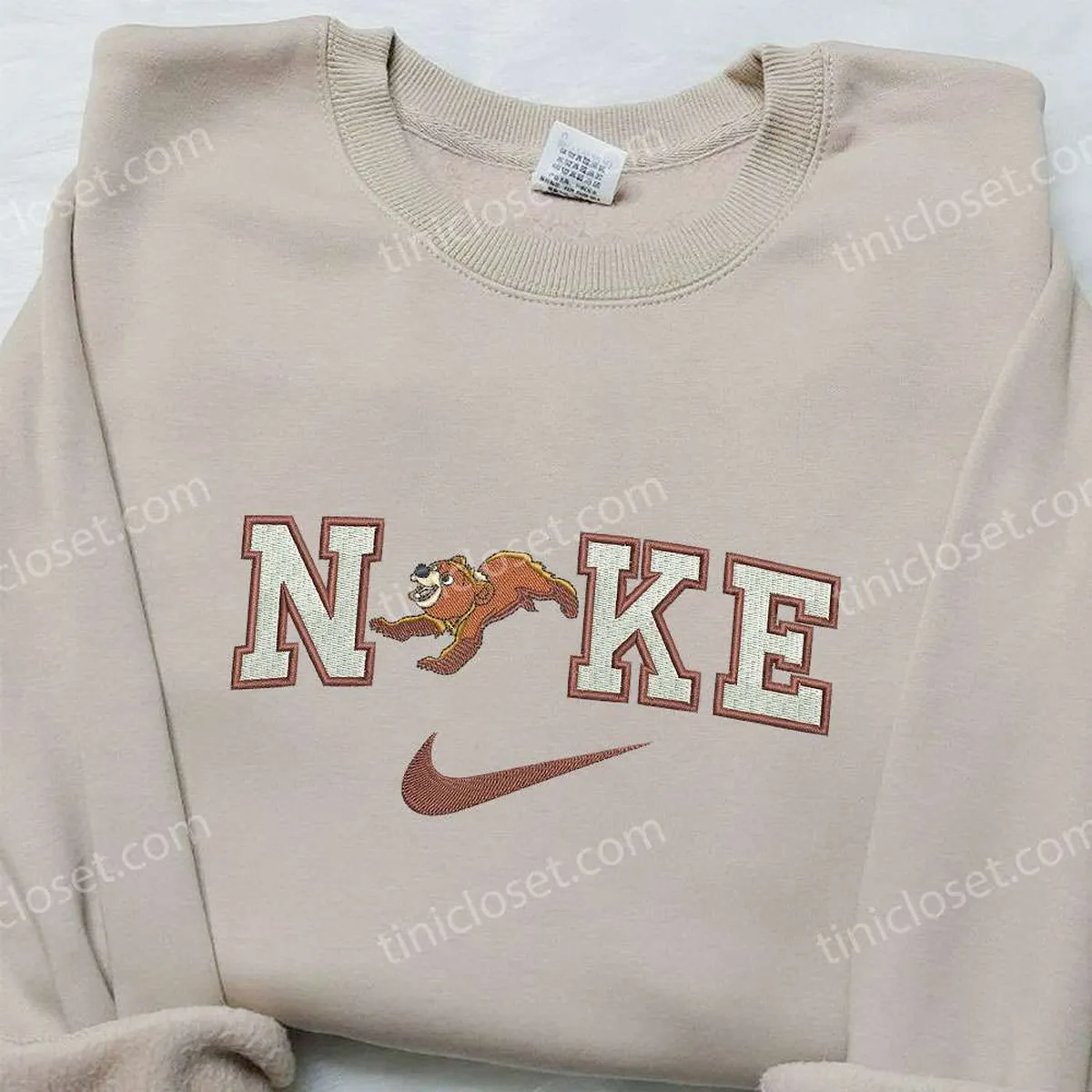nike x koda bear embroidered shirt nike inspired embroidered shirt walt disney embroidered shirt rskt1