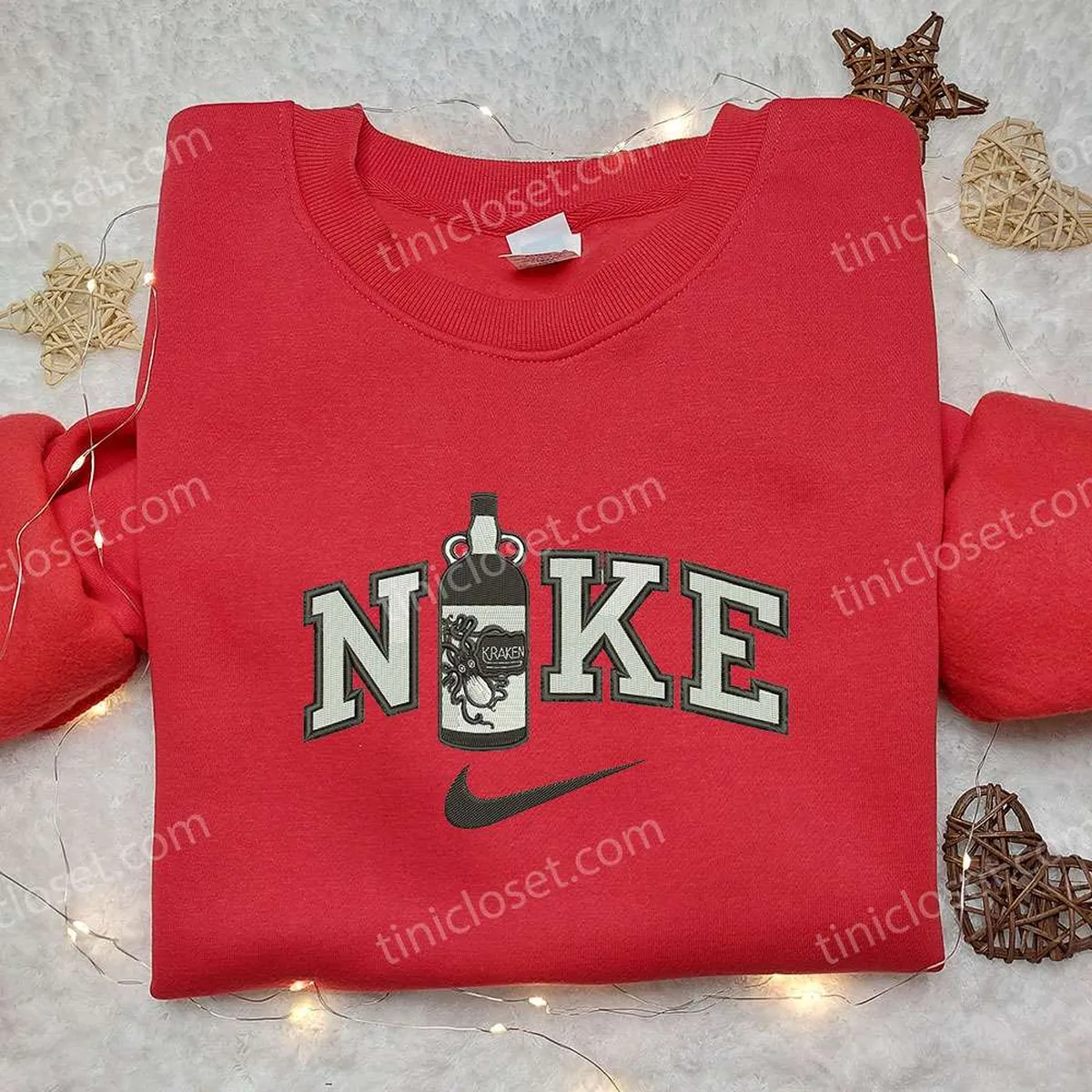nike x kraken rum bottle embroidered shirt favor drinking embroidered shirt custom nike embroidered shirt hzy5h
