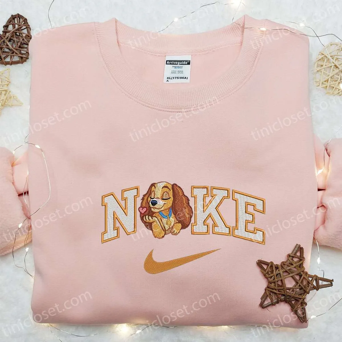 nike x lady embroidered cartoon sweatshirt disney characters embroidered t shirt best birthday gift ideas