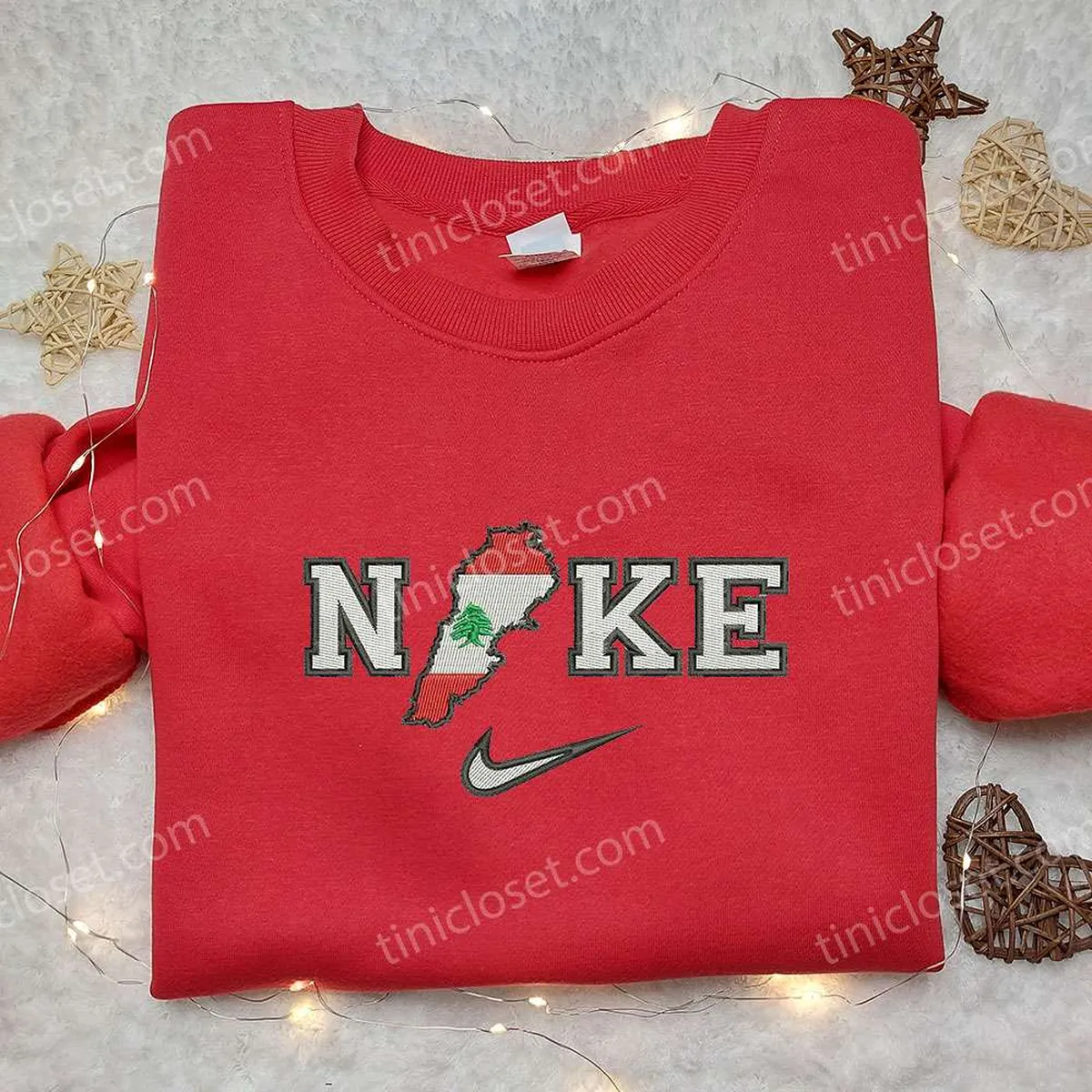 nike x lebanon map embroidered shirt custom nike embroidered shirt national day gift ideas ivt0r