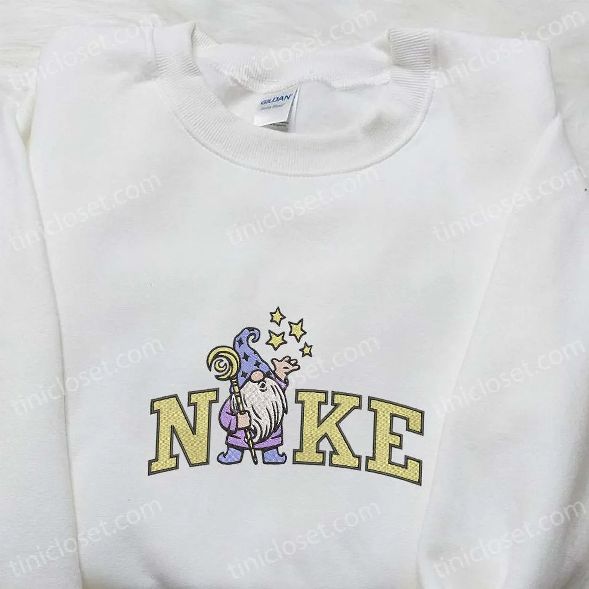 nike x witch gnome halloween embroidered shirt cute halloween embroidered shirt nike inspired embroidered shirt chawz