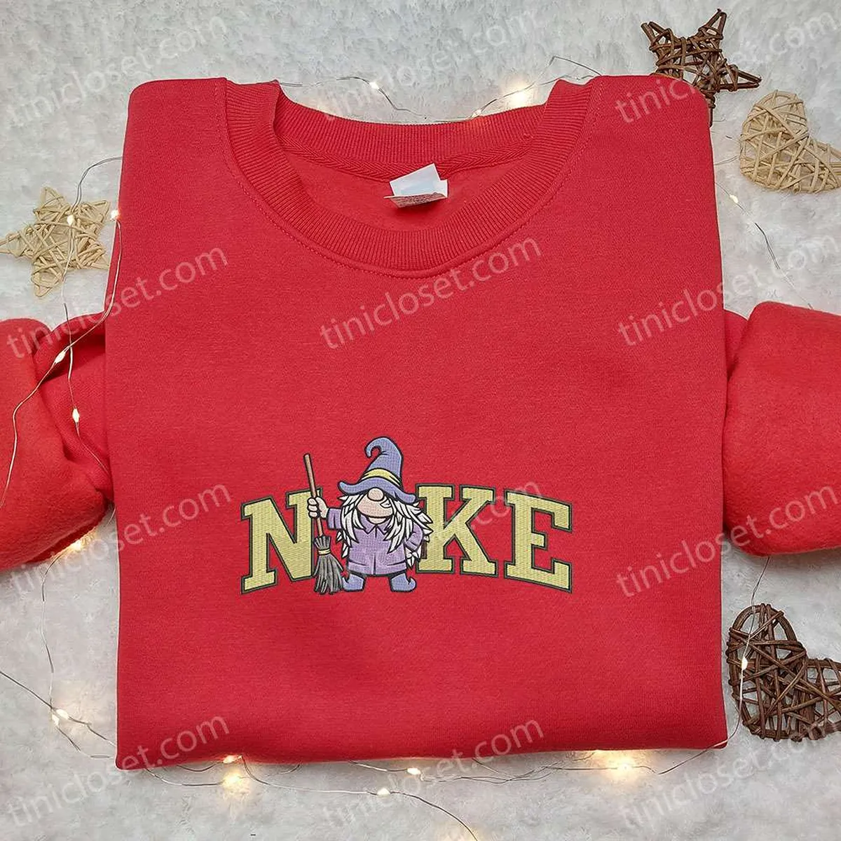 nike x wizard gnome embroidered hoodie amazing halloween embroidered t shirt nike inspired embroidered sweatshirt 6cgfp