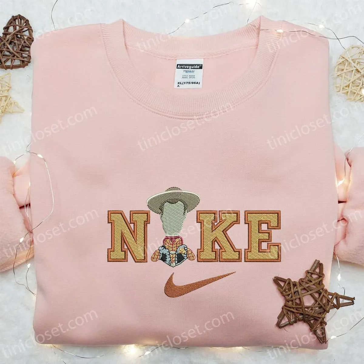 nike x woody cartoon embroidered shirt disney characters embroidered hoodie best gift ideas for family 92uz4