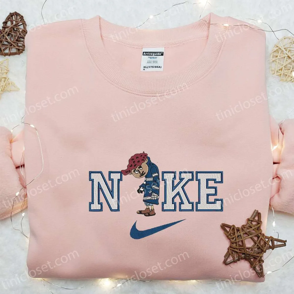 nike x wybie lovat embroidered sweatshirt coraline horror movie embroidered shirt the best halloween gift nuaew
