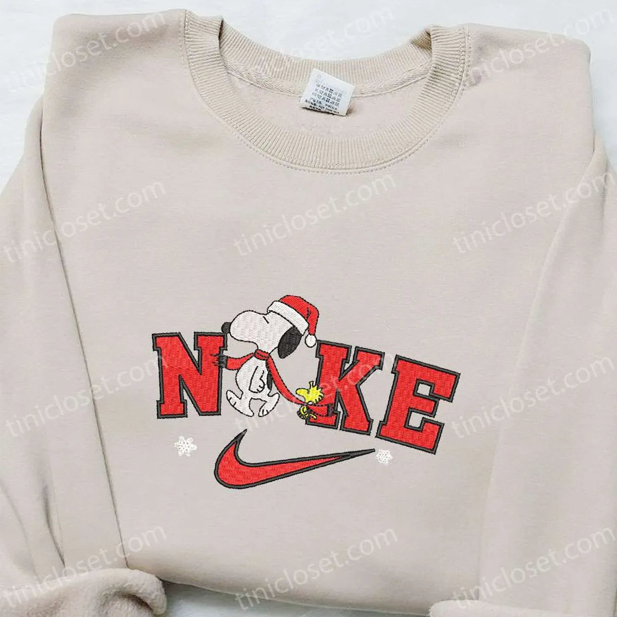 nike x xmas snoopy cartoon embroidered shirt best christmas gift ideas embroidered hoodie custom nike embroidered t shirt bavvq
