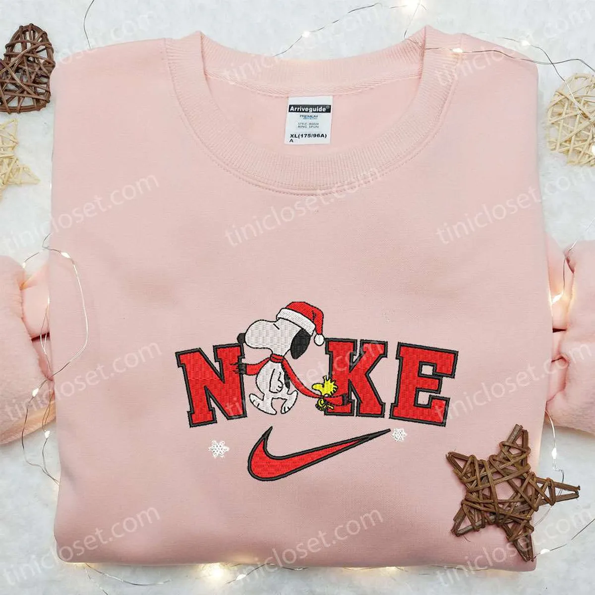 nike x xmas snoopy cartoon embroidered shirt best christmas gift ideas embroidered hoodie custom nike embroidered t shirt drs2p