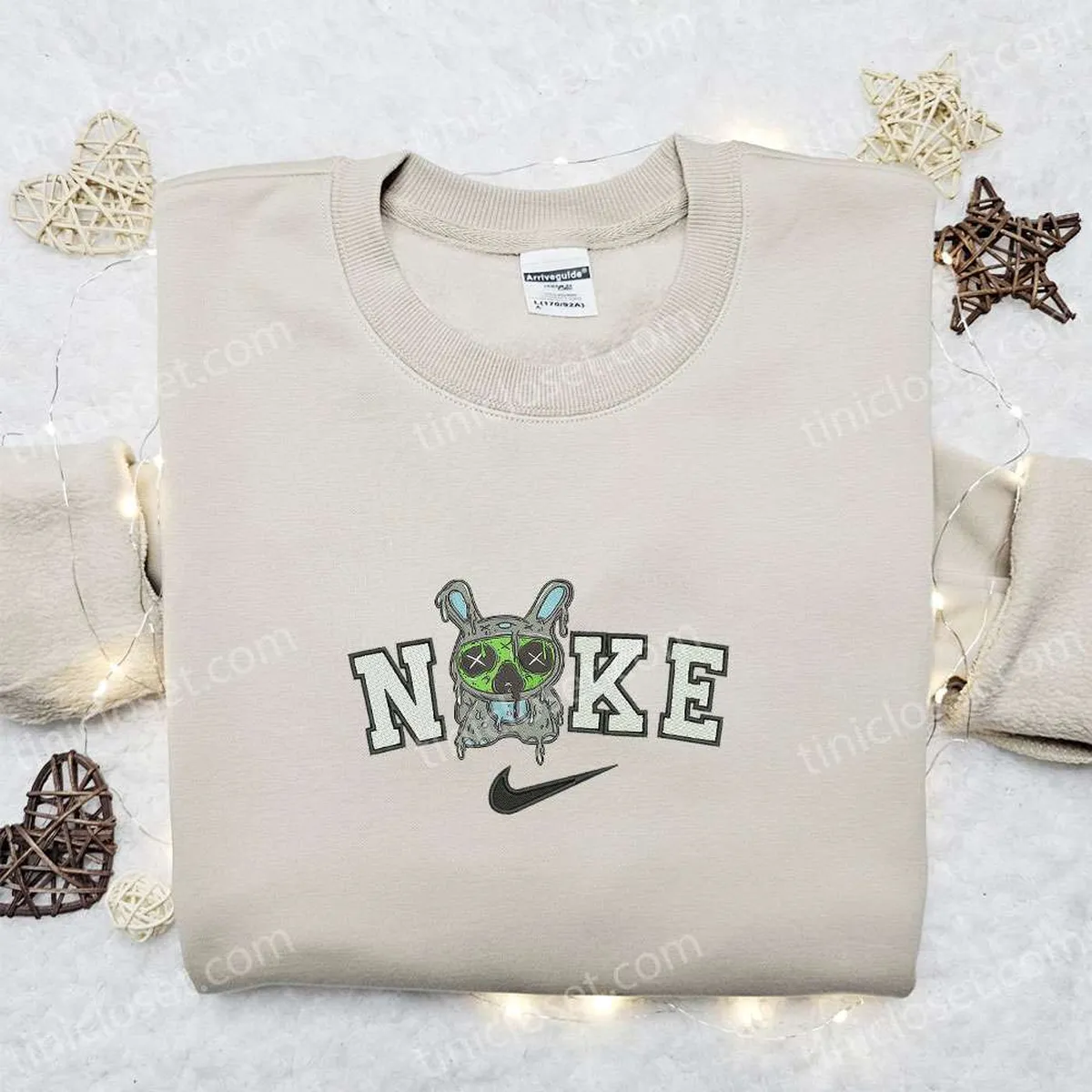 nike x zombie stitch embroidered sweatshirt disney halloween embroidered hoodie nike inspired embroidered shirt ebfrj
