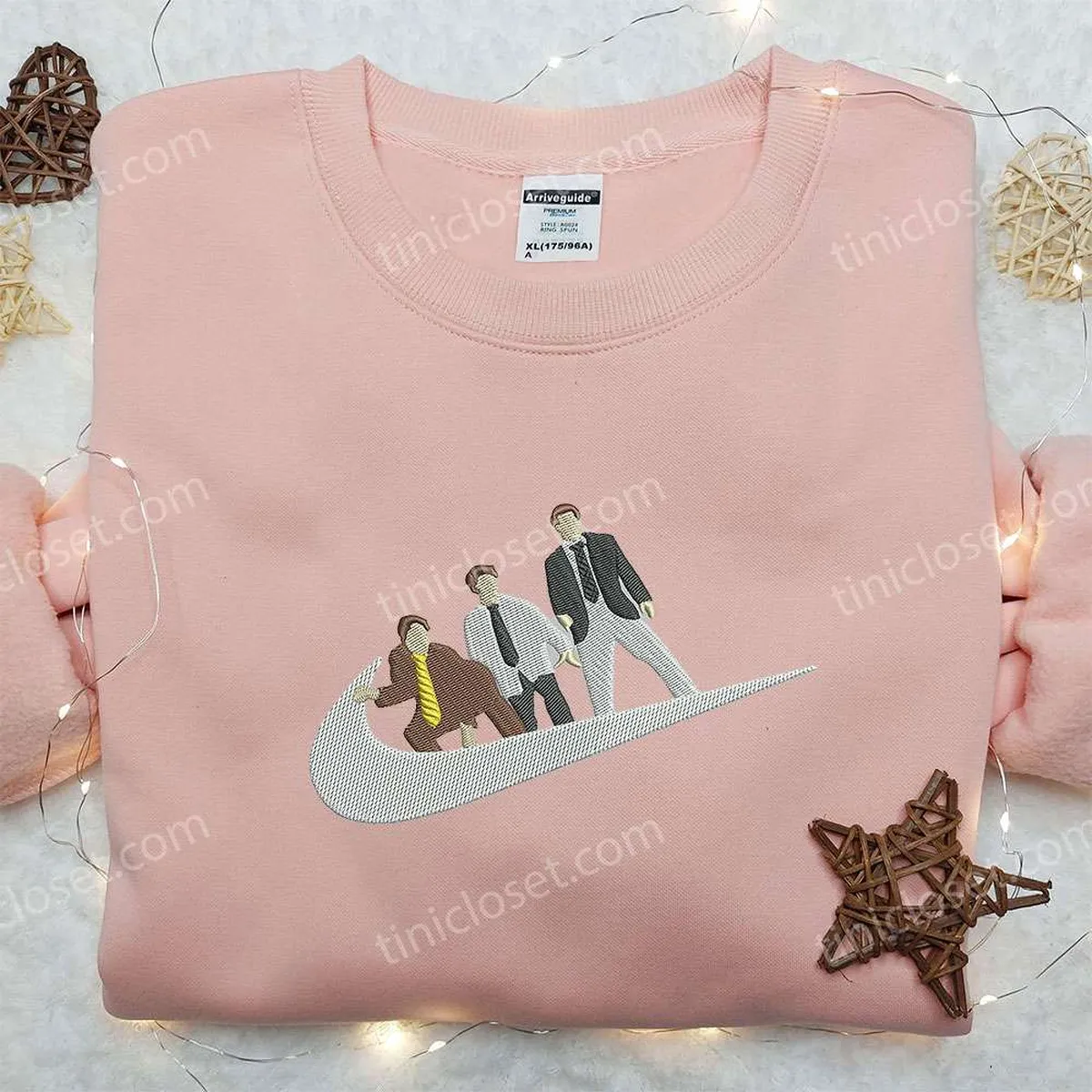 office colleague x nike embroidered sweatshirt nike inspired embroidered shirt best gifts for friends hwb9d