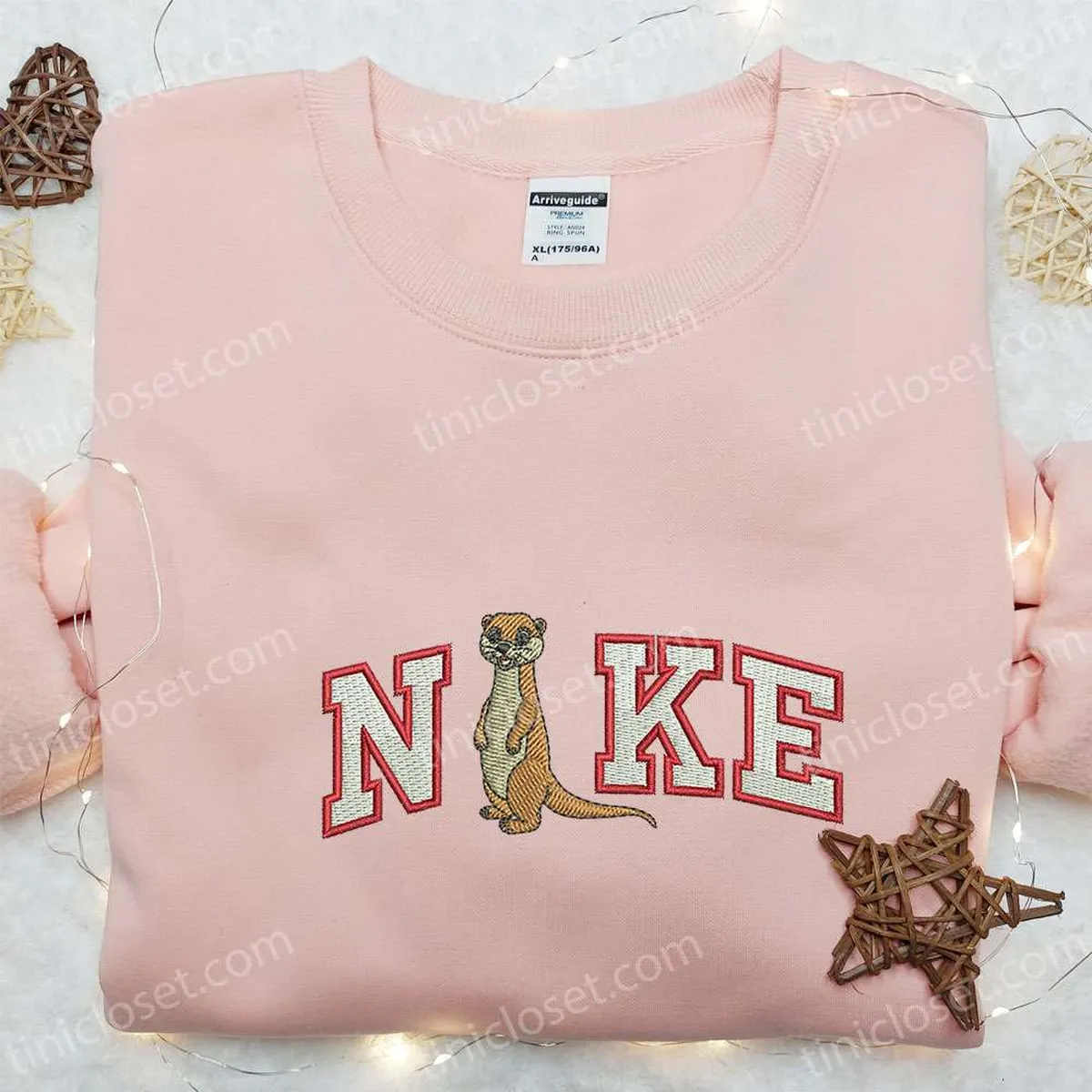 otter x nike embroidered hoodie animal embroidered hoodie best birthday gift ideas thm1a