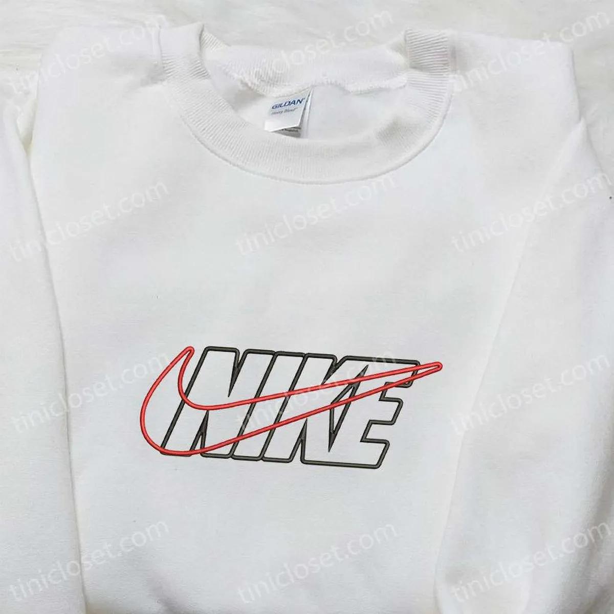 outline nike embroidered shirt nike inspired embroidered hoodie custom nike embroidered t shirt dl38z