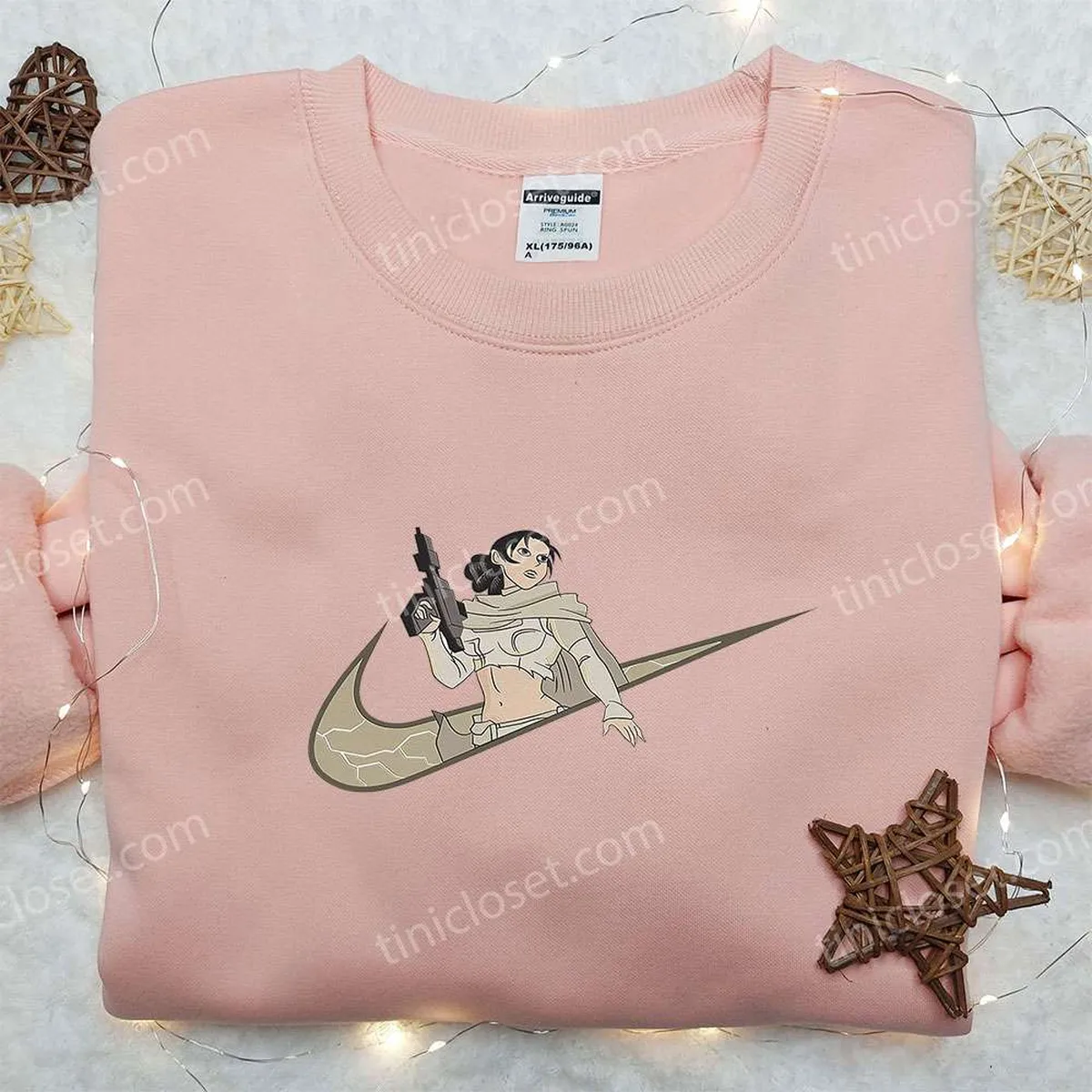 padme amidala x nike swoosh embroidered hoodie star wars embroidered shirt nike inspired embroidered shirt ydbp4