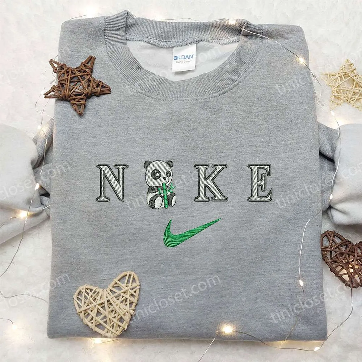 panda x nike embroidered hoodie nike inspired embroidered shirt best gift for family 26bva
