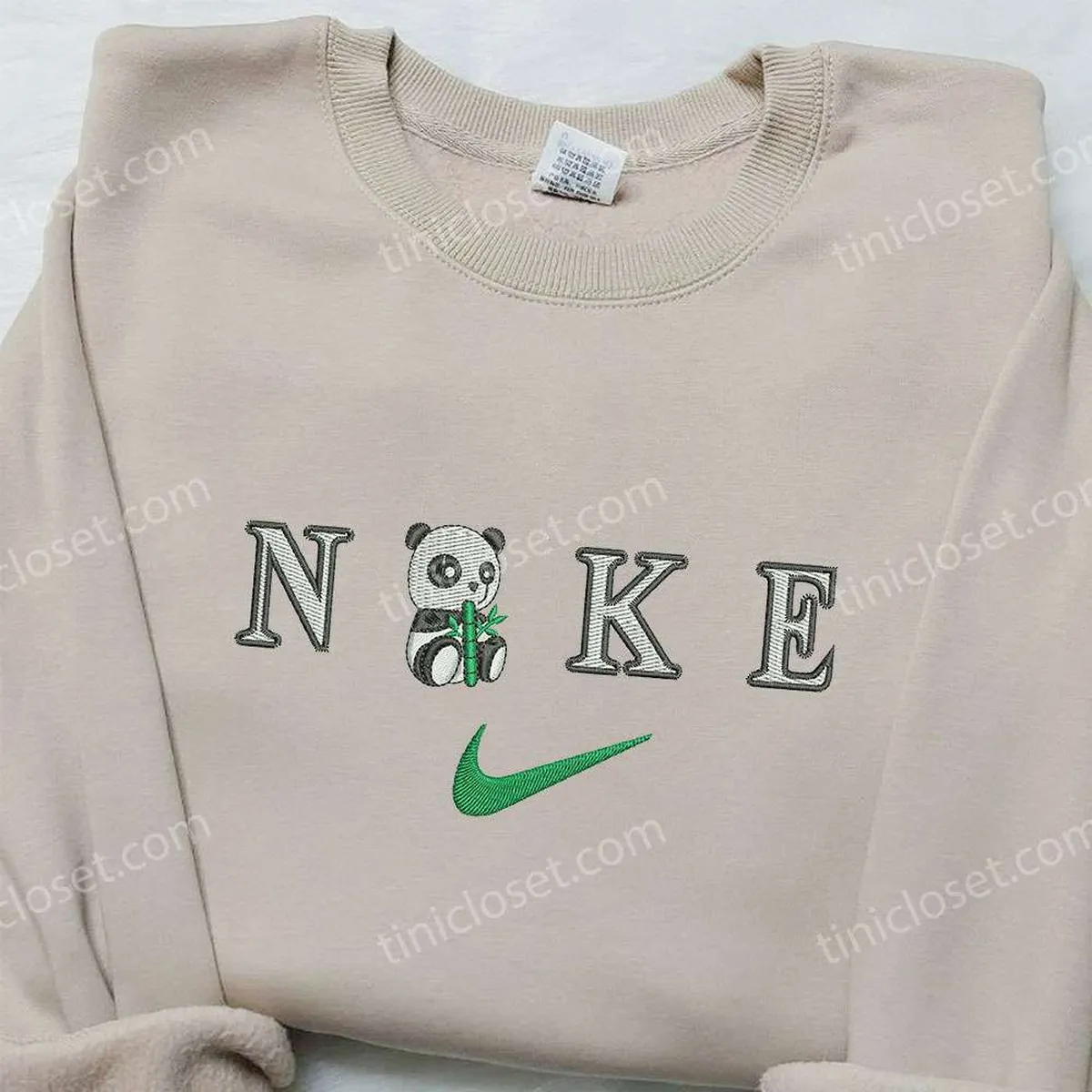 panda x nike embroidered hoodie nike inspired embroidered shirt best gift for family s1ljd