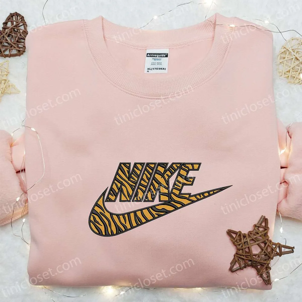 pattern tigger x nike embroidered sweatshirt nike inspired embroidered hoodie best gifts for family boe4k