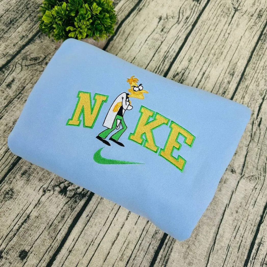 perry the platypus and dr doofenshmirtz x nike embroidered shirt embroidered sweatshirt fashion style for couples vvulz