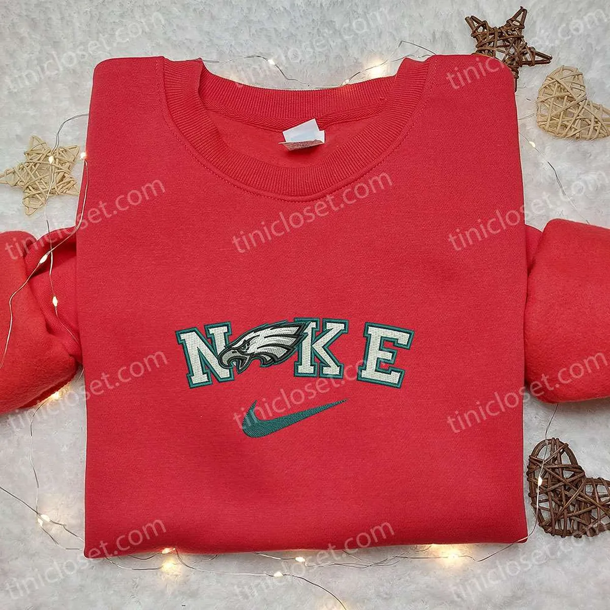 philadelphia eagles x nike embroidered shirt sports embroidered hoodie best gifts for family dcwrg