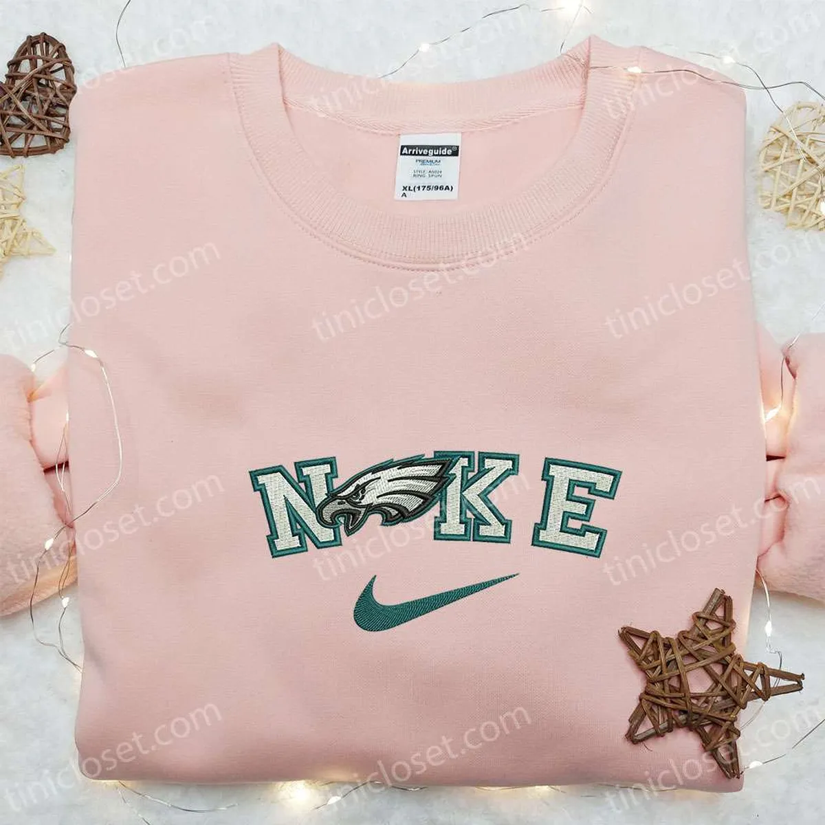 philadelphia eagles x nike embroidered shirt sports embroidered hoodie best gifts for family fcymt