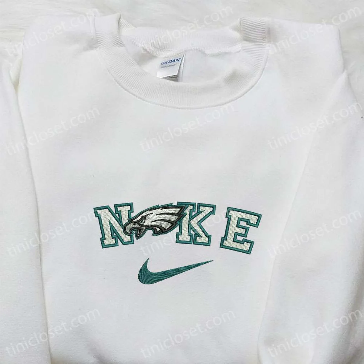 philadelphia eagles x nike embroidered shirt sports embroidered hoodie best gifts for family