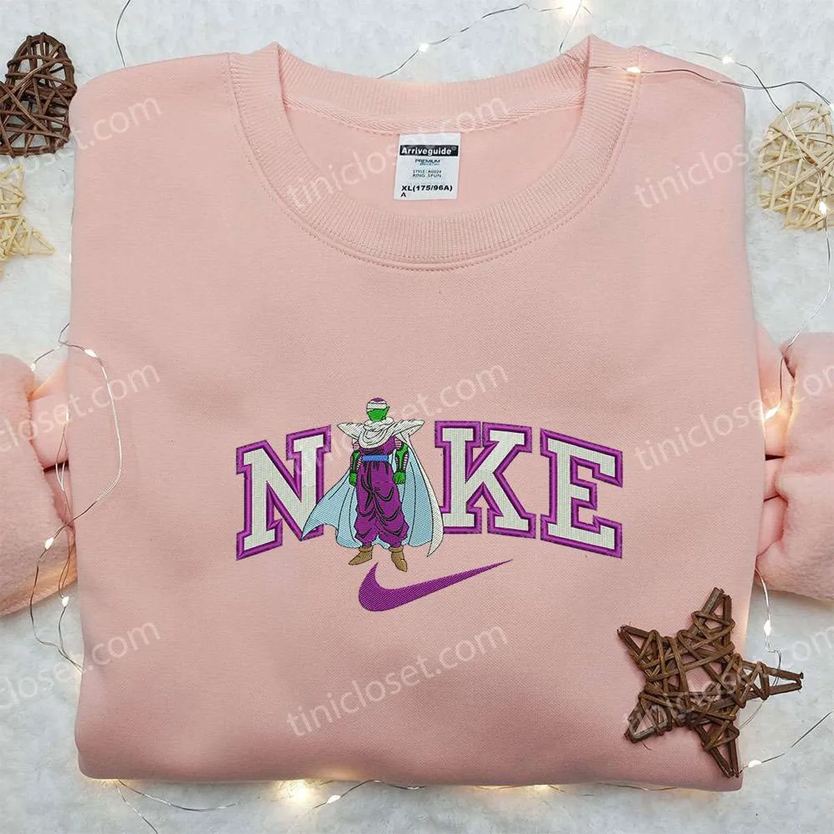piccolo x nike embroidered sweatshirt dragon ball embroidered shirt nike inspired embroidered shirt a4qid