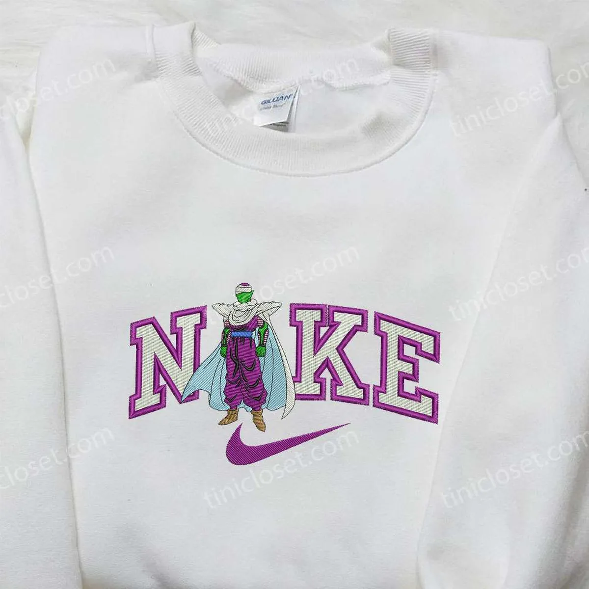 piccolo x nike embroidered sweatshirt dragon ball embroidered shirt nike inspired embroidered shirt aadd8