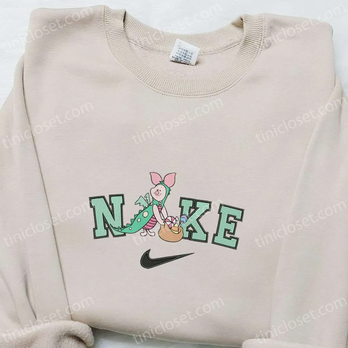 piglet ghost dinosaur halloween x nike embroidered sweatshirt walt disney characters embroidered shirt best halloween gift ideas ukc2i