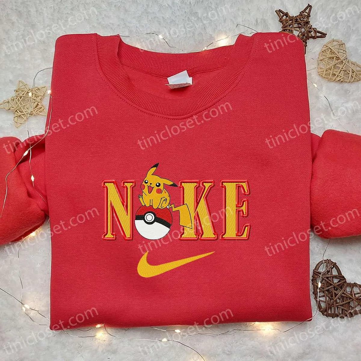 pikachu x nike anime embroidered tshirt pokemon embroidered shirt nike inspired embroidered shirt 9wlhy