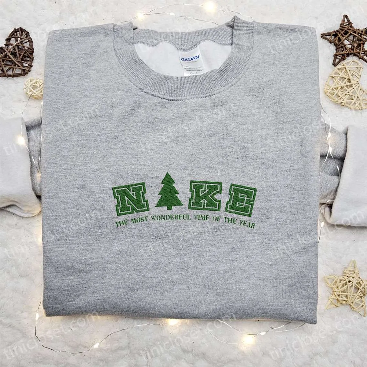 pine tree x nike embroidered hoodie custom embroidered hoodie best gift ideas for family