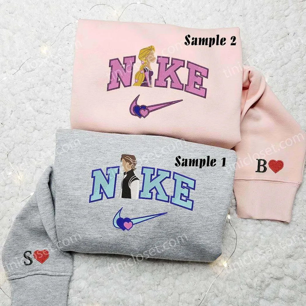 pooh and eeyore x nike embroidered shirt embroidered sweatshirt fashion style for couples upzb0