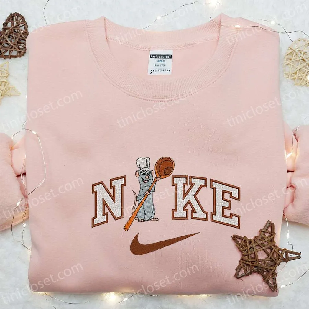 remy x nike embroidered shirt embroidered sweatshirt fashion style for couples mtemp