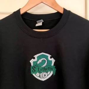 slytherin house malfoy harry potter movies embroidered sweatshirt fashion style ctprt
