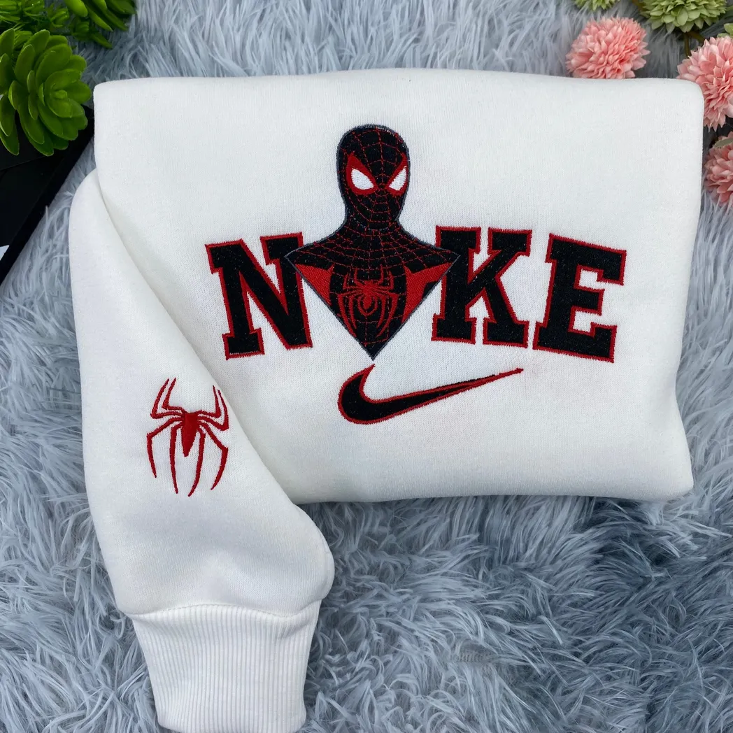 spiderman and spider woman embroidered sweatshirt maching embroidered hoodie for couple boyfriend girlfriend bkhfk