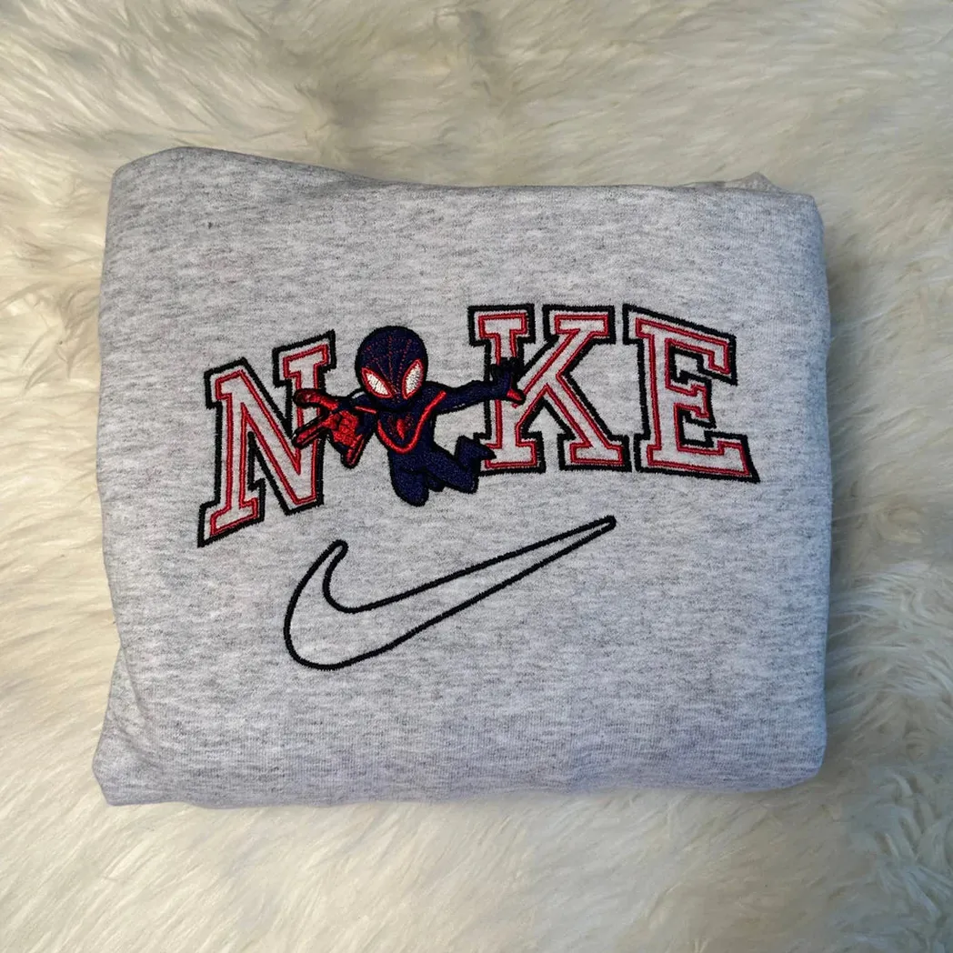 spiderman and spidergirl embroidered sweatshirt maching embroidered hoodie for couple boyfriend girlfriend fvti4