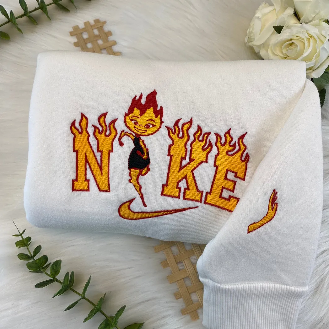 wade and ember elemental movie nike embroidered sweatshirt fashion style for couples valentine day pnqsw