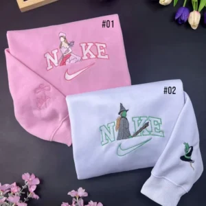 wicked together we are unlimited shirt elphaba glinda x nike embroidered sweatshirt fashion style for couples valentines gift for himher vhojl