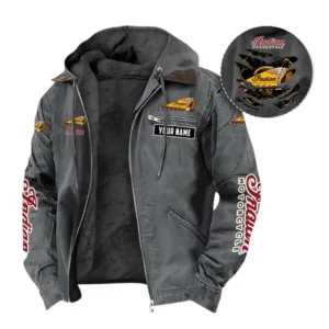 Motorcycle Fans Gift Hooded And Flannel Hoodie, Hooded Jacket All Over Print For Car Owners, Custom Name CAR391072125676-Gray