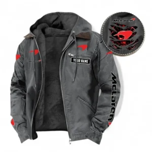 Car Fans Gift Hooded And Flannel Hoodie, Hooded Jacket All Over Print For Car Owners, Custom Name CAR391072125696-Gray
