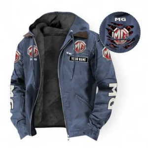 Car Fans Gift Hooded And Flannel Hoodie, Hooded Jacket All Over Print For Car Owners, Custom Name CAR391072125703-Navy Blue
