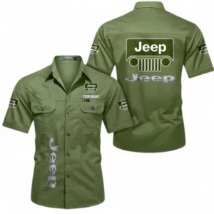 Car Fans Gift Short Sleeved Shirt, Button up Shirt All Over Print For Car Owners, Custom Name CAR392072125780-Fruit Green