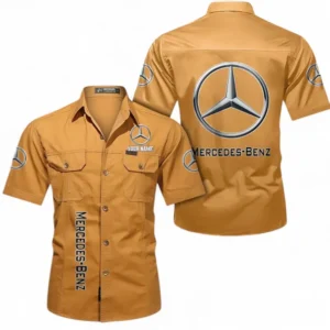 Car Fans Gift Short Sleeved Shirt, Button up Shirt All Over Print For Car Owners, Custom Name CAR392072125781-Turmeric