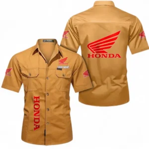 Motorcycle Fans Gift Short Sleeved Shirt, Button up Shirt All Over Print For Car Owners, Custom Name CAR392072125786-Turmeric