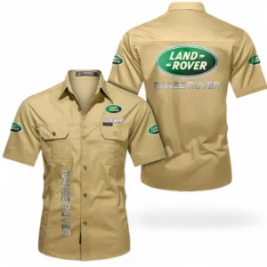 Car Fans Gift Short Sleeved Shirt, Button up Shirt All Over Print For Car Owners, Custom Name CAR392072125791-Khaki