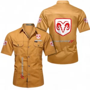 Car Fans Gift Short Sleeved Shirt, Button up Shirt All Over Print For Car Owners, Custom Name CAR392072125793-Turmeric