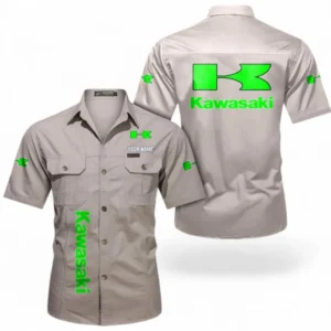 Motorcycle Fans Gift Short Sleeved Shirt, Button up Shirt All Over Print For Car Owners, Custom Name CAR392072125796-Beige